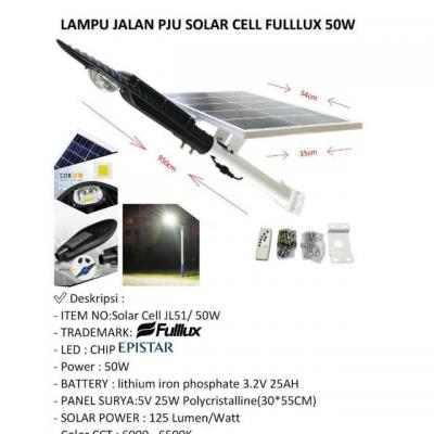 Lampu PJU Solarcell 50w Fullux